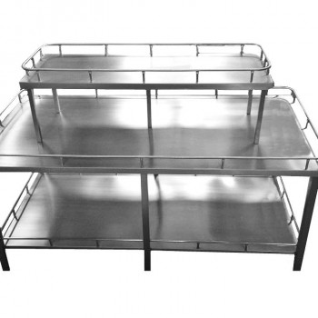 Mesa para Exposição de Alimentos - Inox 304