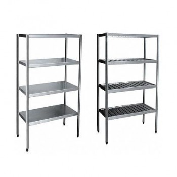 Estante 4 Planos Lisos - Inox 304 