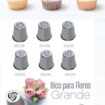 Conjunto Bico Flores Grandes