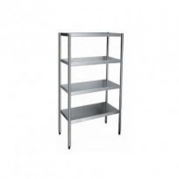 Estante 4 Planos Lisos - Inox 304 