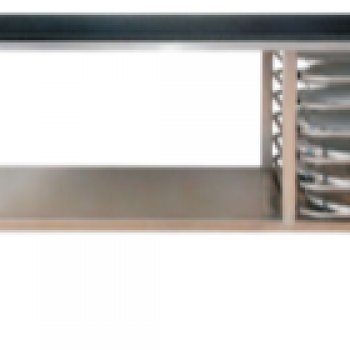 Mesa com tampo em Granito - Aço inox 304