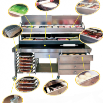Mesa Pizzaiola Multifuncional Seca - Inox 304
