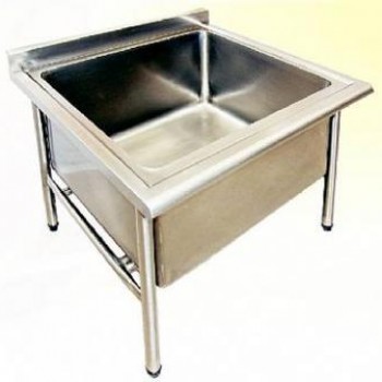 Tanque em aço inox 304  Medida 0,95x0,75x0,85 