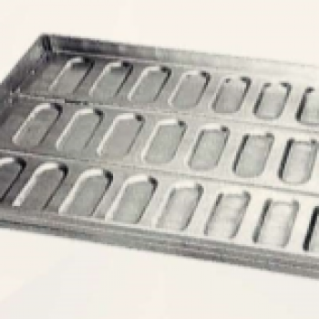 Assadeira 58x70 para Pão de Hot Dog - Alumínio Estampada 24 Cavidades Assadeira 58x70 para Pão de Hot Dog - Alumínio Estampada 24 Cavidades